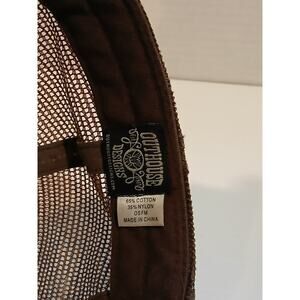 Texas LonngHorn Mesh Hat Outhouse Designs Brown/ Burnt Orange Rugged Style